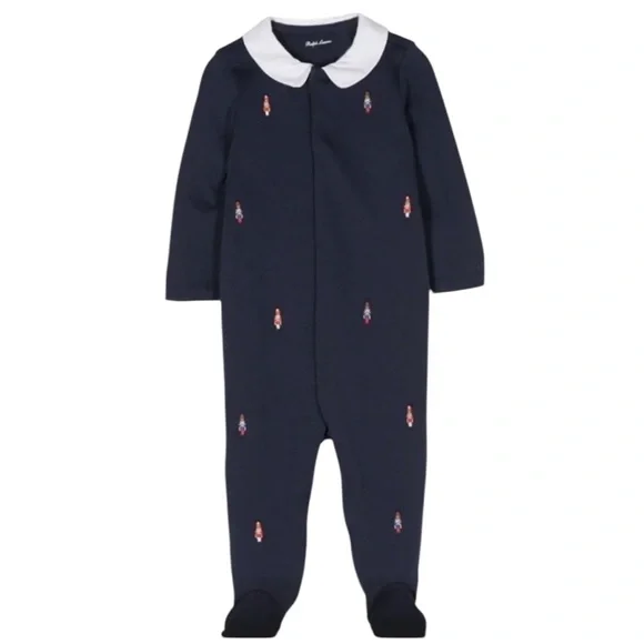 NWT Ralph Lauren Nutcracker Embroidered‎ Onesie Winter Special Occasion