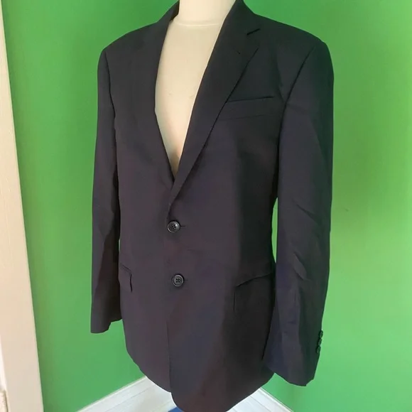 Giorgio Armani SOFT wool Navy Two-Button Blazer 40 M