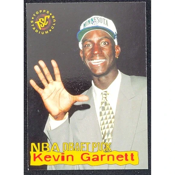 1995-96 TOPPS STADIUM CLUB KEVIN GARNETT ROOKIE RC CARD‎
