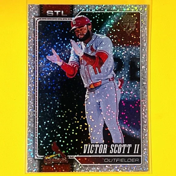 2026 Topps Series‎ 1 Celebration Confetti Foil Victor Scott II #221 Cardinals