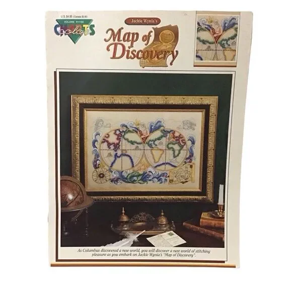 Map of Discovery‎ Cross Stitch Pattern