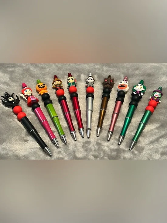HALLOWEEN/HORROR CHARACTER-INSPIRED/FANDOM BLACK INK PENS/HANDMADE! PICK ONE!