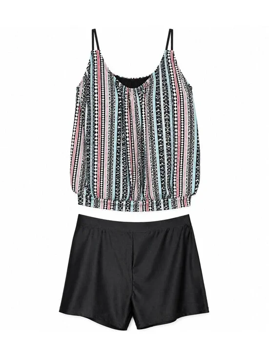 SHEIN Women's 2-Piece Tank Top and Shorts Lounge Set, Size 7XL