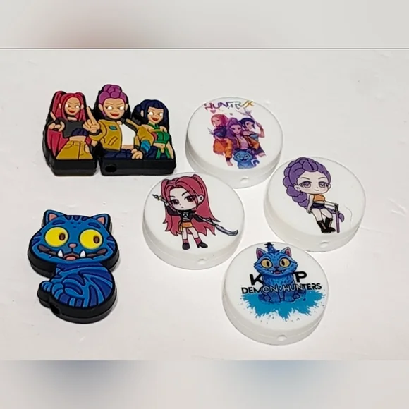 KPop Focal‎ Beads Acrylic Flatback Glitterback Crafts Keychain Bag Clip