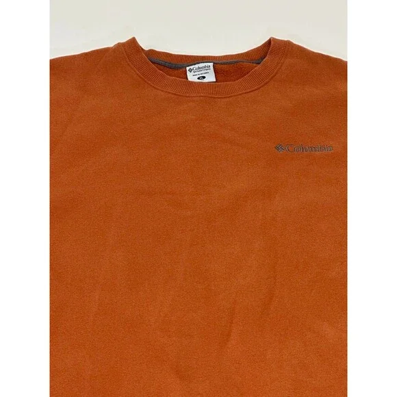 Columbia Men's Long Sleeve Sweater, Orange, Size XL‎