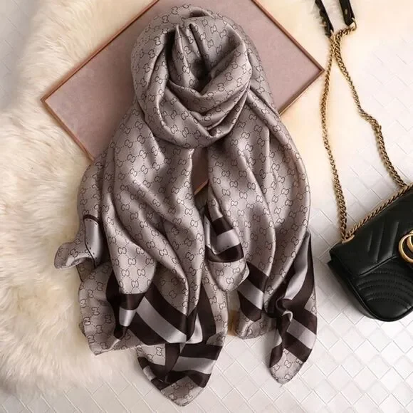 Women Satin Silk Long Scarf/Shawl Body Wrap