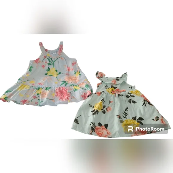 Old Navy Baby Girl Bundle Summer Dress Size 6-12 Months