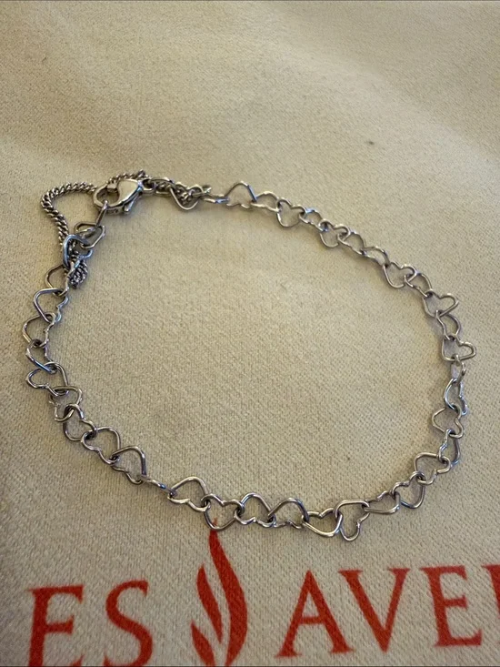 James Avery Light Connected Hearts Charm Bracelet preloved