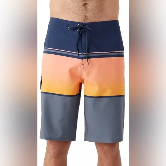 O'Neill Men's Lennox Stripe Quick-Drying 21 in. Boardshorts. NWT!
