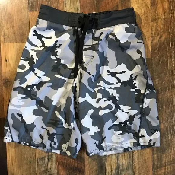 Ocean Pacific OP Size Small 28-30 Swim Trunks Shorts lined Camo New w/tags
