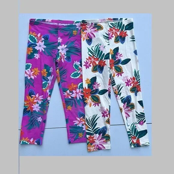 Old Navy Printed Cropped Leggings Capri for Girls size 10-12