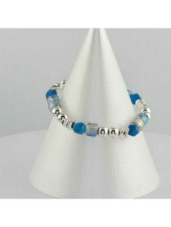 Bomb Party Single Stack Bracelet - on Silver Plating #184