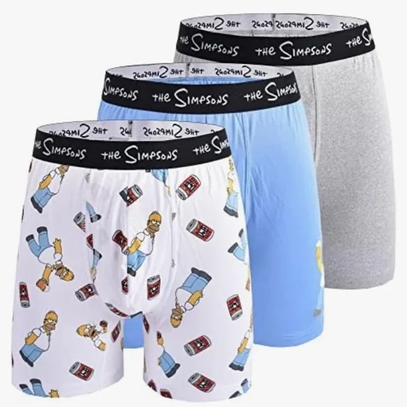 The Simpsons Men's Boxer Briefs -‎ Multicolor Pack Small