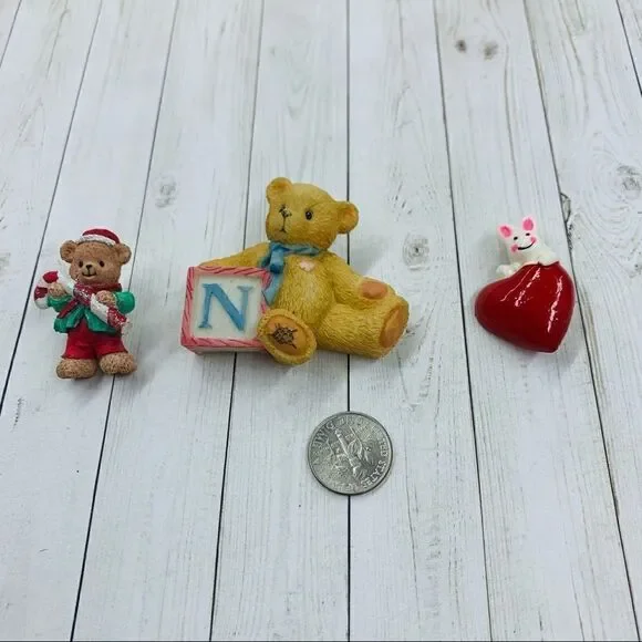 Teddy Bear and Rabbit Brooch Bundle‎