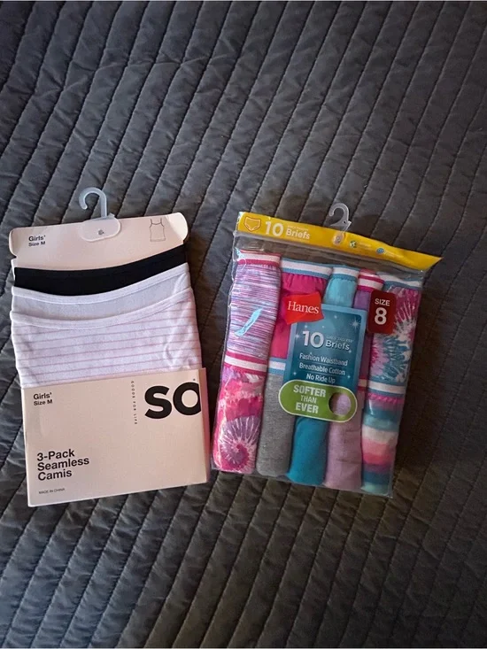 SO Camis and Hanes Briefs - Girls