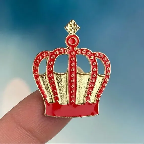Queen Crown Alice Wonderland Collection Enamel Pin