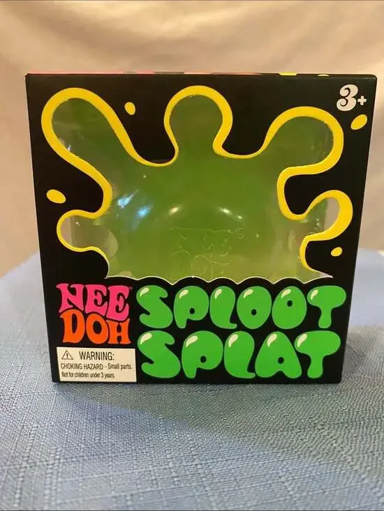 NeeDoh Sploot Splat GREEN Stress Ball Toy. NEW and Authentic.