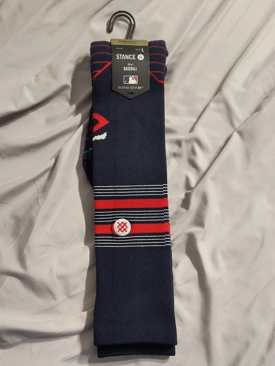 Stance Navy, Red & White Minnesota Twins Athletic Baseball Socks