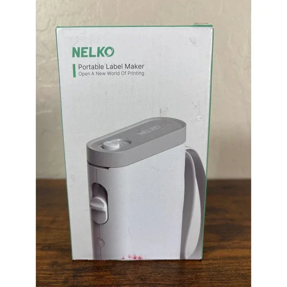 Nelko P21 Portable Label Maker Bluetooth Wireless Thermal Printer Black NEW