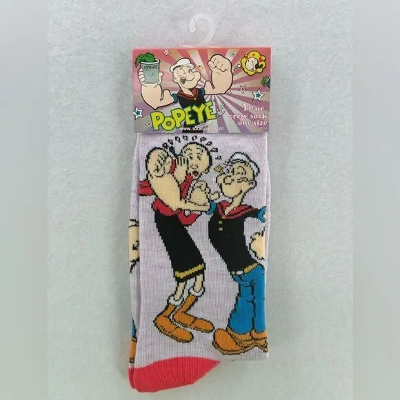 POPEYE Character Crew Socks Size Woman/Man