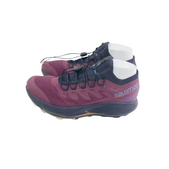 Salomon‎ Brand Running Shoes Men's, Size 8.5 Purple and Navy Color.