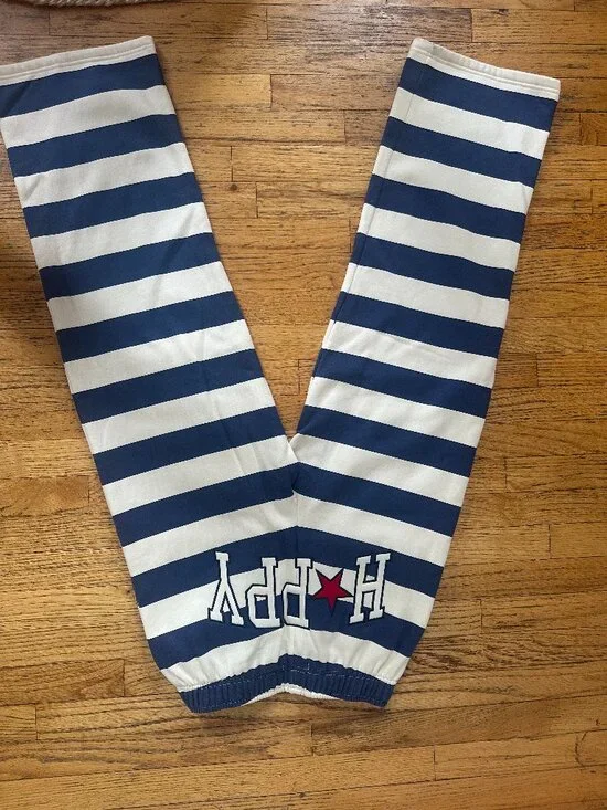 🩵 Happy Camp3r Indigo Stripe Sweatpants 🩵 BRAND NEW