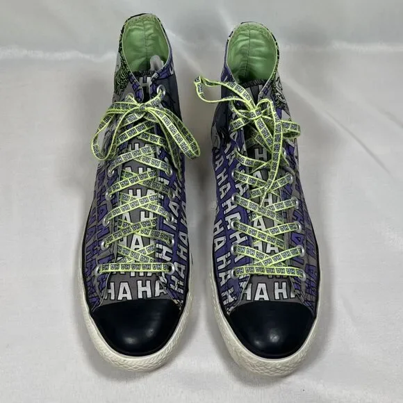 Converse Chuck Taylor Joker High Top Sneakers Batman DC Comics Men 10 Women 12