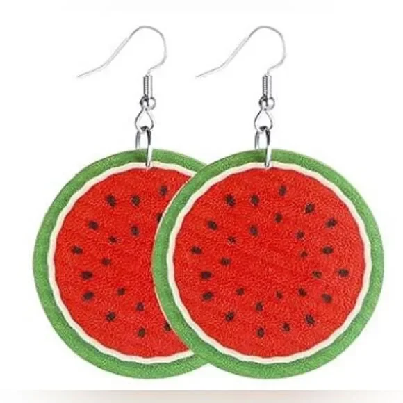 3/ $15 Brand New Faux Leather Earrings