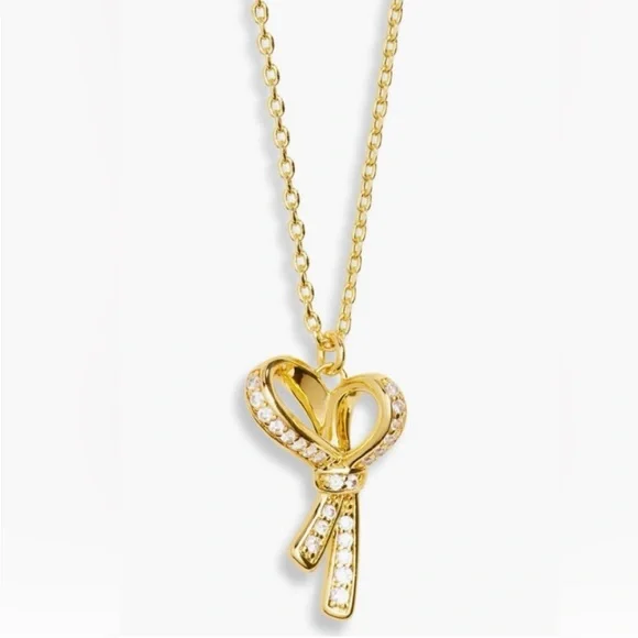 Kate Spade Saturday Pave Bow Necklace