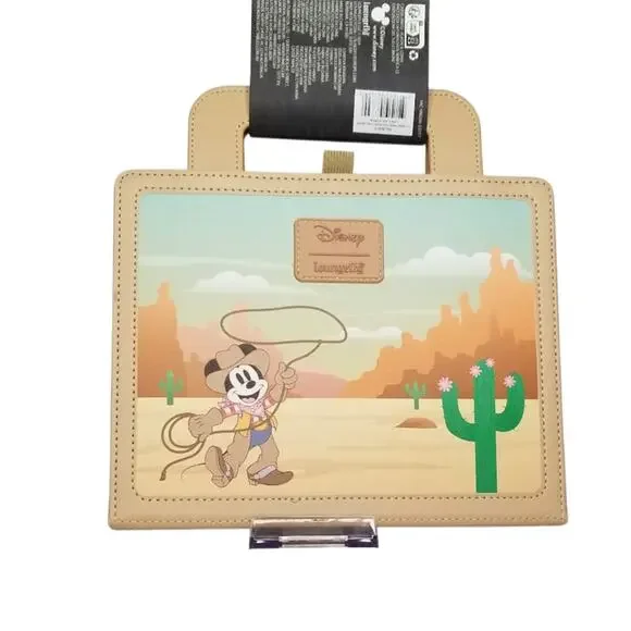 Loungefly Disney Western Mickey and Minnie Lunch Box Journal NWT