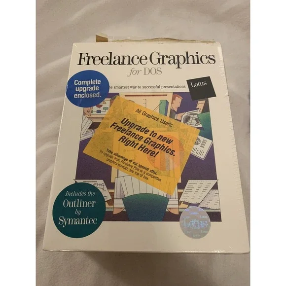 Lotus‎ Freelance Graphics for DOS Release 4.0 Upgrade 3.5 Disk Vtg PC Software