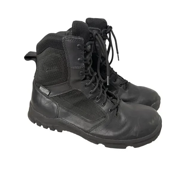 Danner Lookout Side Zip 8in Boots Mens Size 10 Black Tactical Work Police