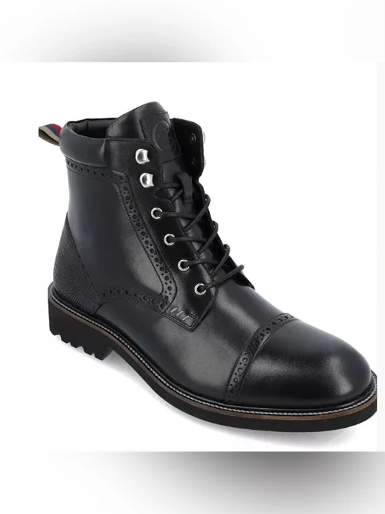 Thomas&Vine Men's Tyrus Tru Comfort Foam Cap Toe Ankle Boots 11.5