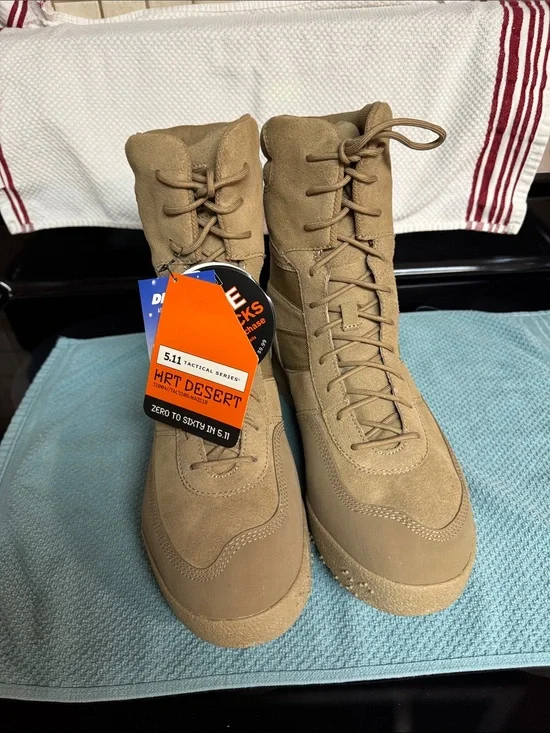 5.11 Tactical HRT Desert Boots - Tan Men’s Size 12 NEW WITH TAGS