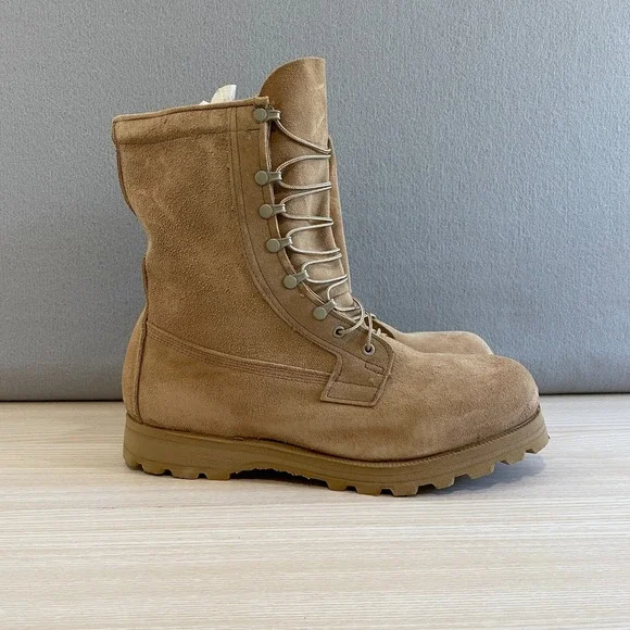 Belleville 790 Waterproof Gore-Tex Combat Boots Tan Suede Vibram Size 13.5W NEW