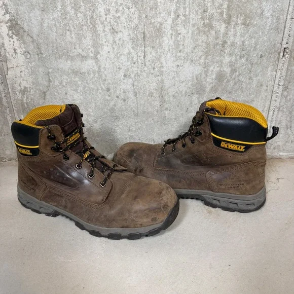 DeWALT Prolite Brown Leather Steel Toe Work Boots Mens 13M DXWP10008 EH