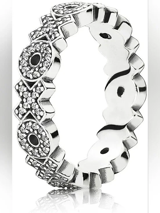 Pandora Sparkling XOXO Silver Ring