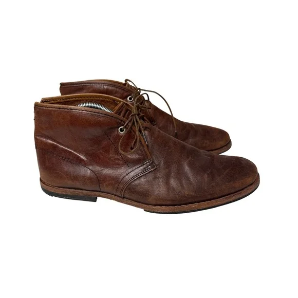 Timberland Boot Company Chukka Boots Mens 9 Brown Leather Rugged Heritage Casual