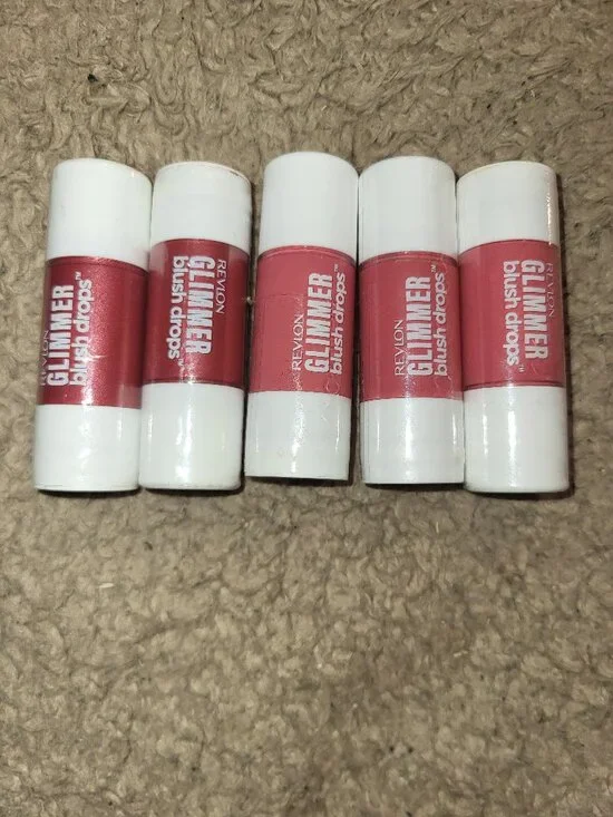 Revlon Glimmer Blush Drops 5 Total New Unopened