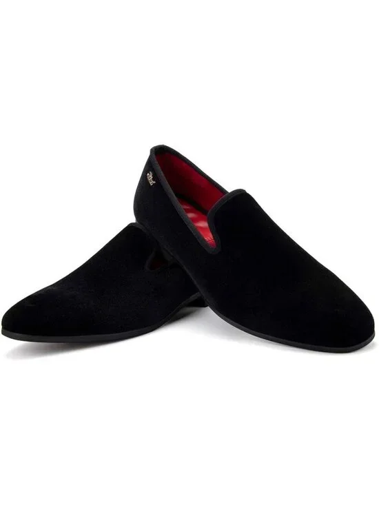 JITAI Men's Black15 Elegant Rubber & Leather Penny Loafers Casual Formal Shoes