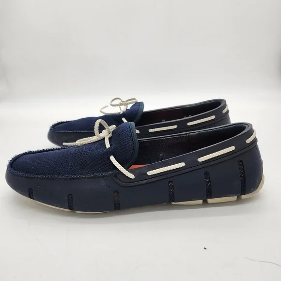 SWIMS Shoe Men 13 Breeze Knit Wave Slip On Penny Loafer Walking Drive Comfort