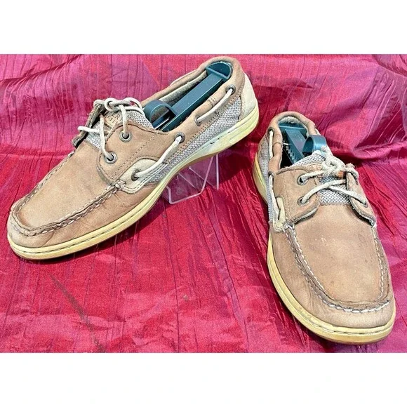 Mens Sperry Top Sider Tan Leather 