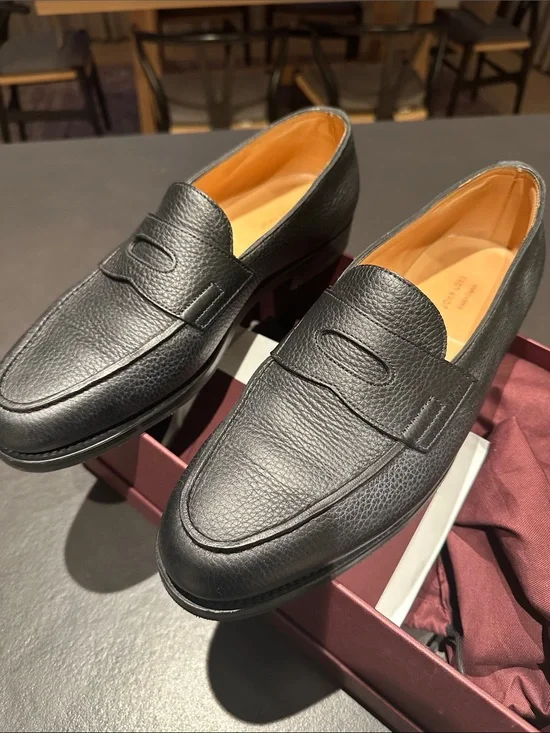 Worn once- John Lobb men’s loafers- size 9