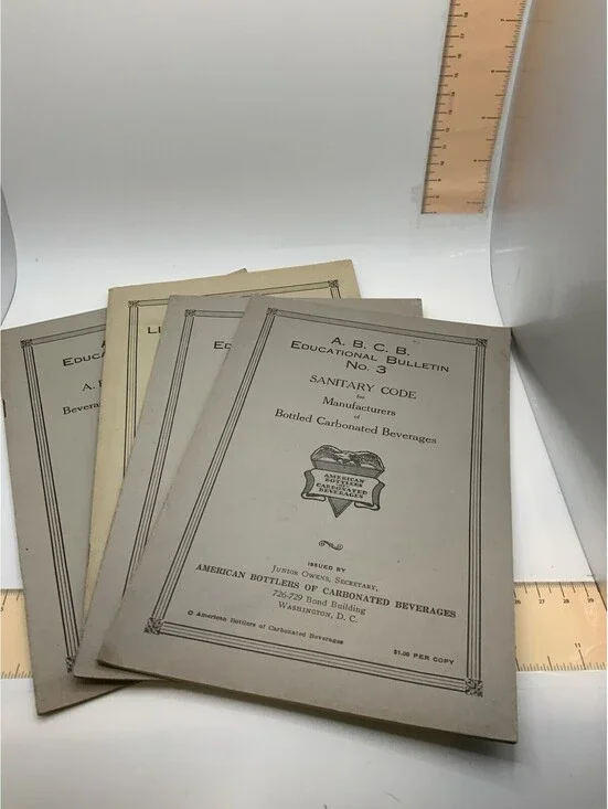 Vintage 1929-1930 ABC Carbonated Beverage Educational Bulletins & References 4pc