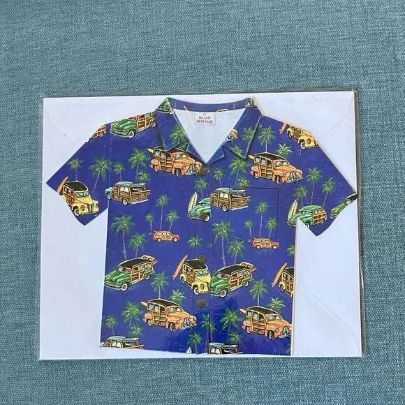 Hawaiian Shirt Stationery Card