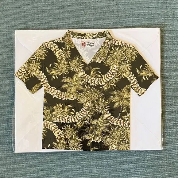 Hawaiian Shirt Stationery Card