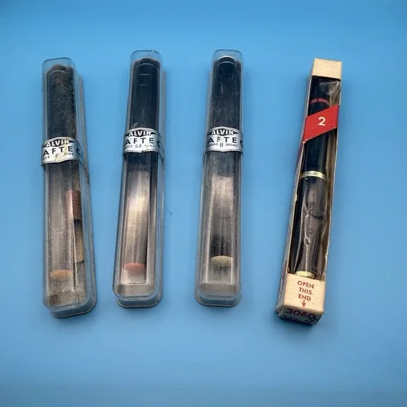 Vintage Alvin Koh-I-Noor Rapidograph Technical Drafting Pens Germany Lot of 4