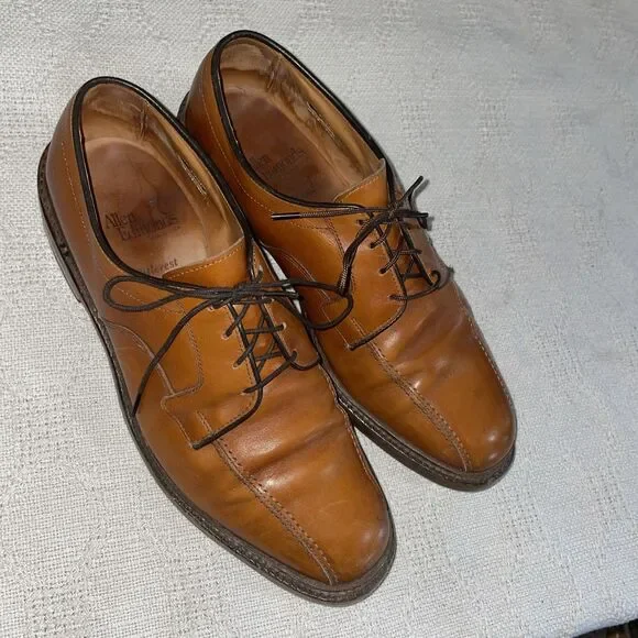 Allen Edmonds Hillcrest Men’s Casual Oxfords Size 9.5 D Brown Leather Going Out
