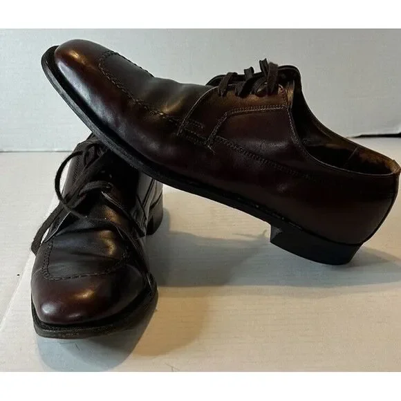 Breather Wright Mens Shoes 11. 5B Arch Preserver USA Black Leather Lace Up Dress