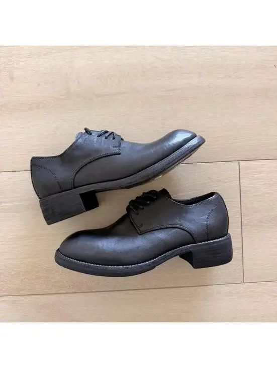 Guidi Men's Black Oxford